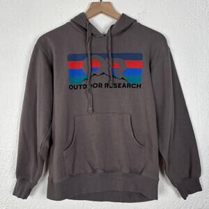Outdoor Research OR Advocate Stripe Logo Unisex Hoodie Size Small